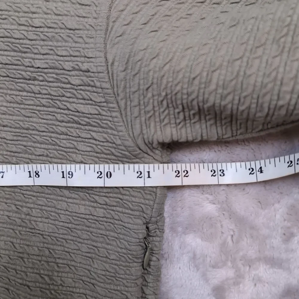 Lululemon‎ Textured Half Zip Pullover Womens Small / XS Green Cinch Hem Cropped